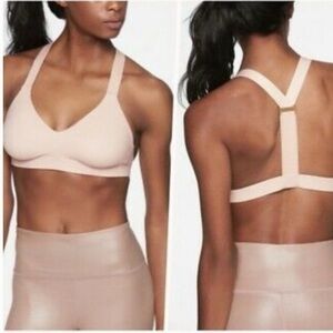Athleta A-C Pyramid Sports Bra in Delicate Pink size XS